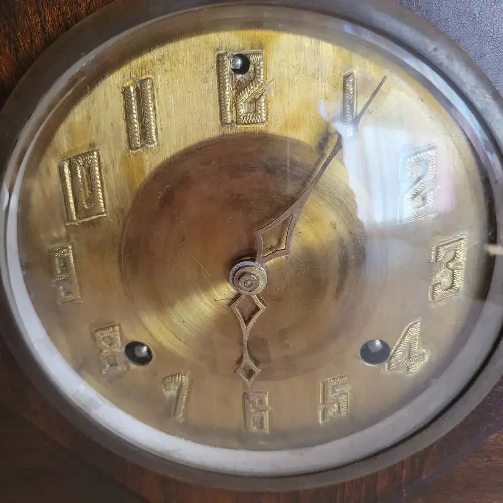 Vintage Antique New Haven Harmoniste Mantle Clock Harmony Duo Chime